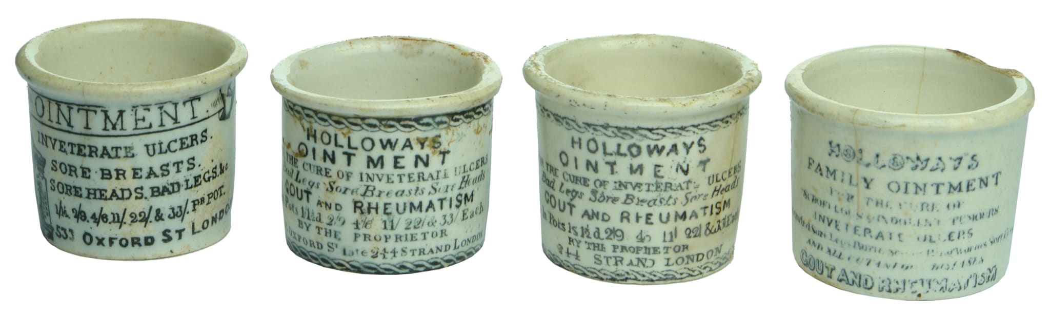 Holloways Ointment Pots