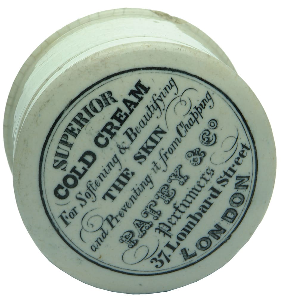 Patey Cold Cream London Pot Lid