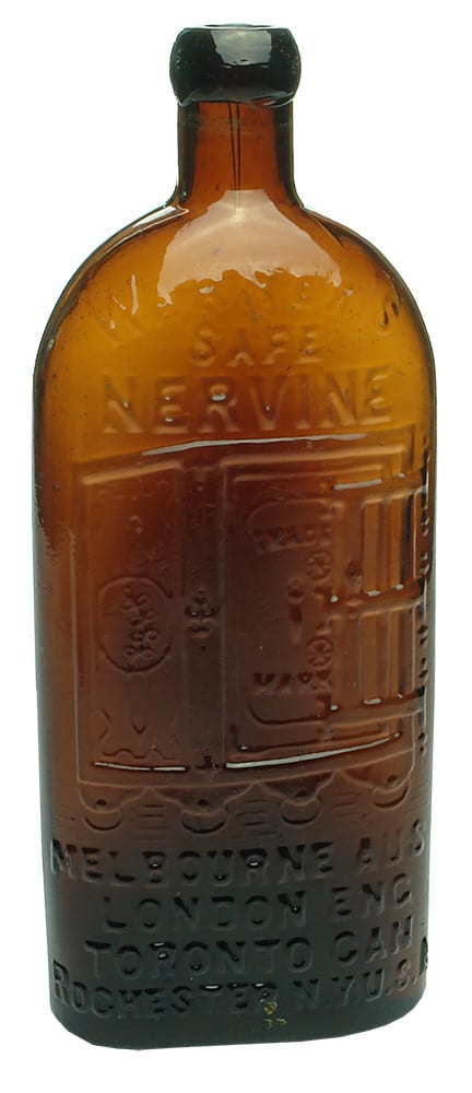 Warners Safe Nervine Four Cities Bottle
