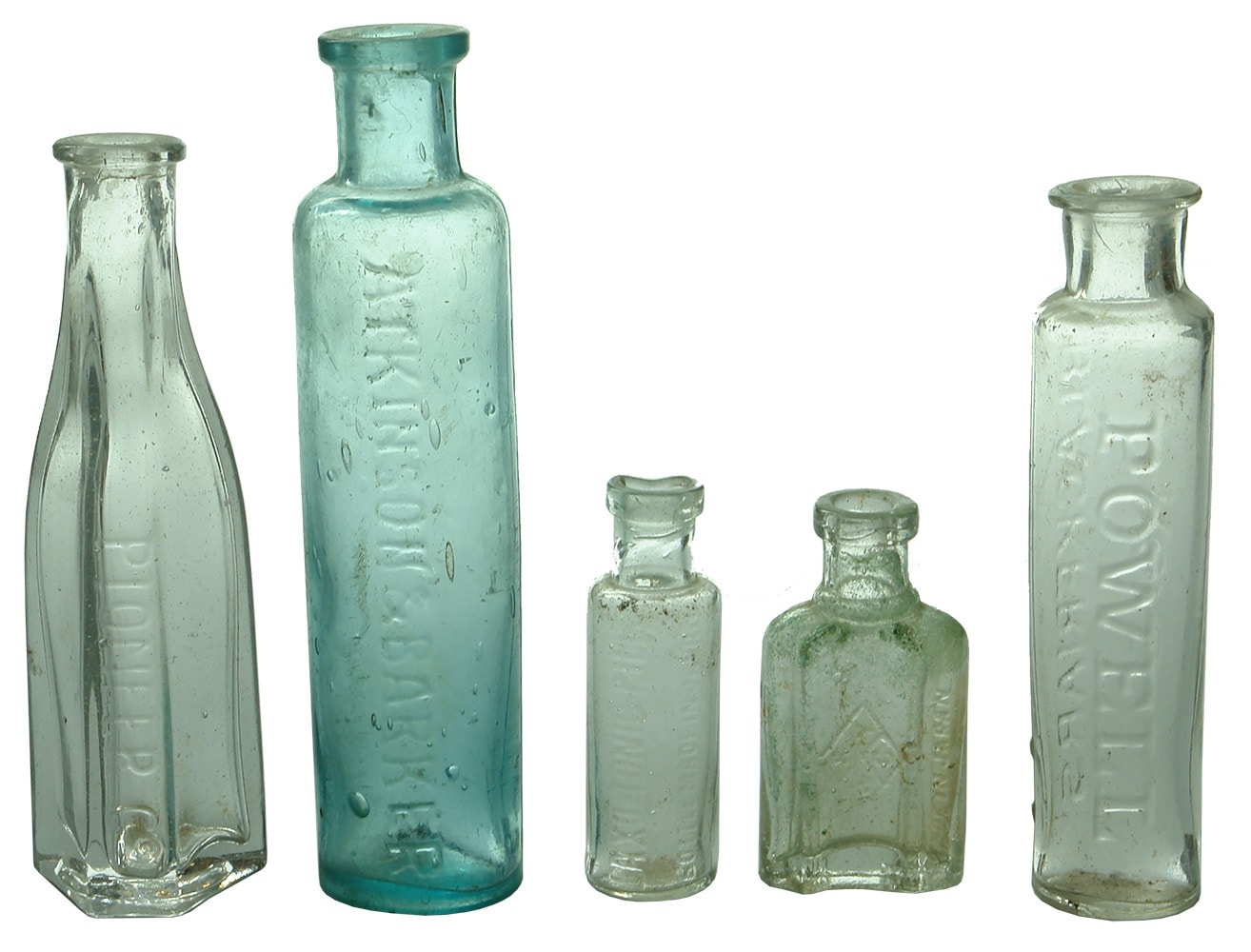 Antique Cure Chemist Bottles