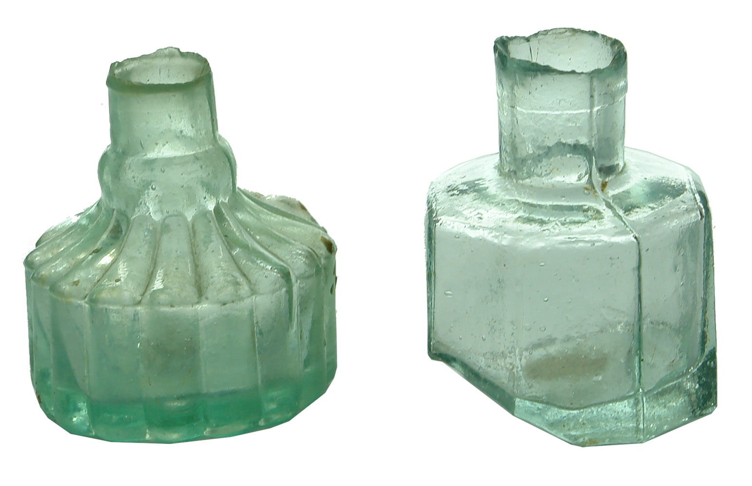 Antique Glass Ink Bottles