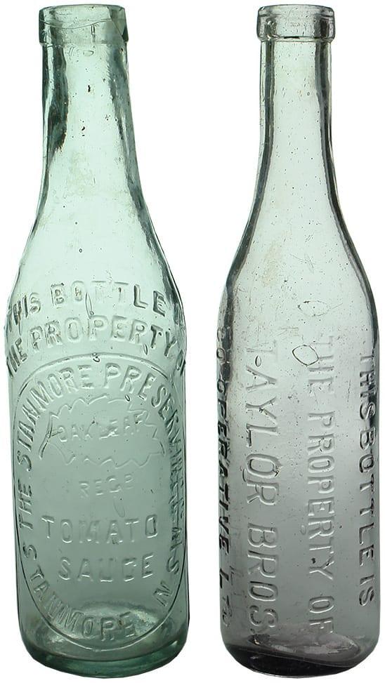 Old Sauce Bottles