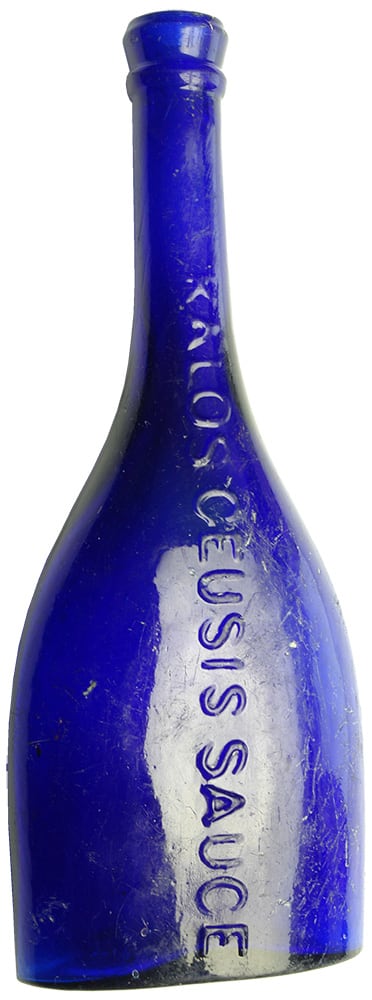 Kalos Geusis Cobalt Sauce Bottle
