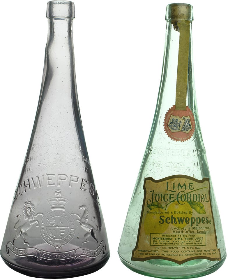 Vintage Antique Cordial Bottles