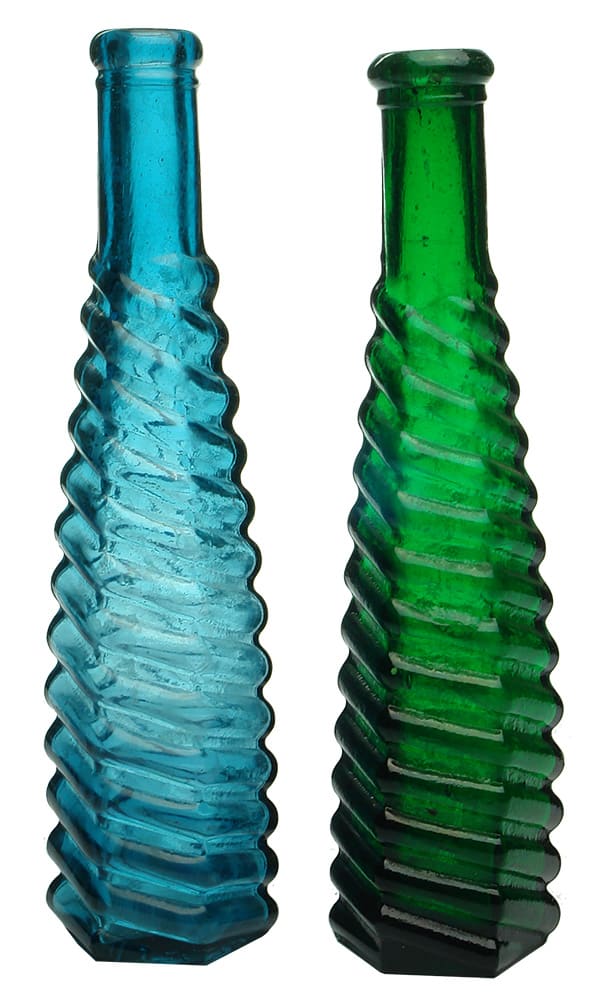 Coloured American Pepper Sauce Bottles