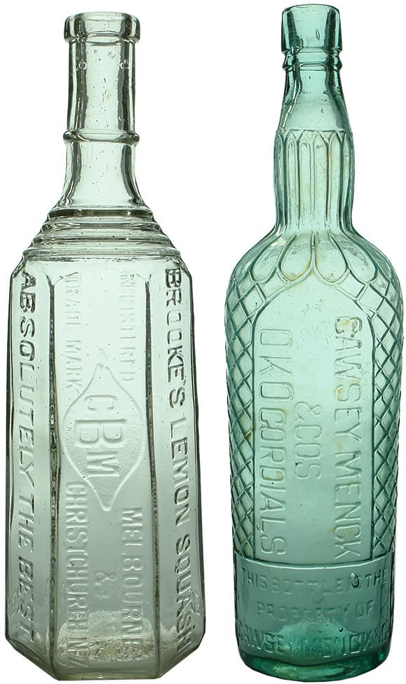 Vintage Antique Cordial Bottles