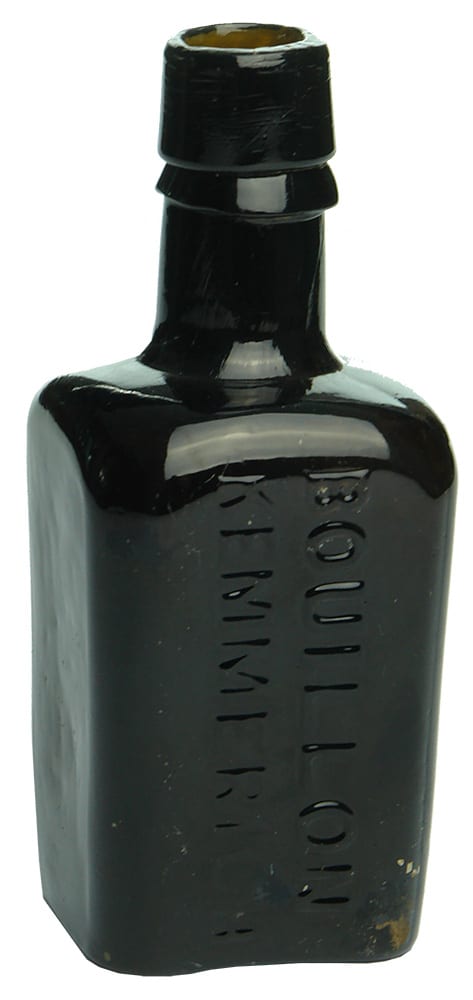 Bouillon Kemmerich Black Glass Bottle