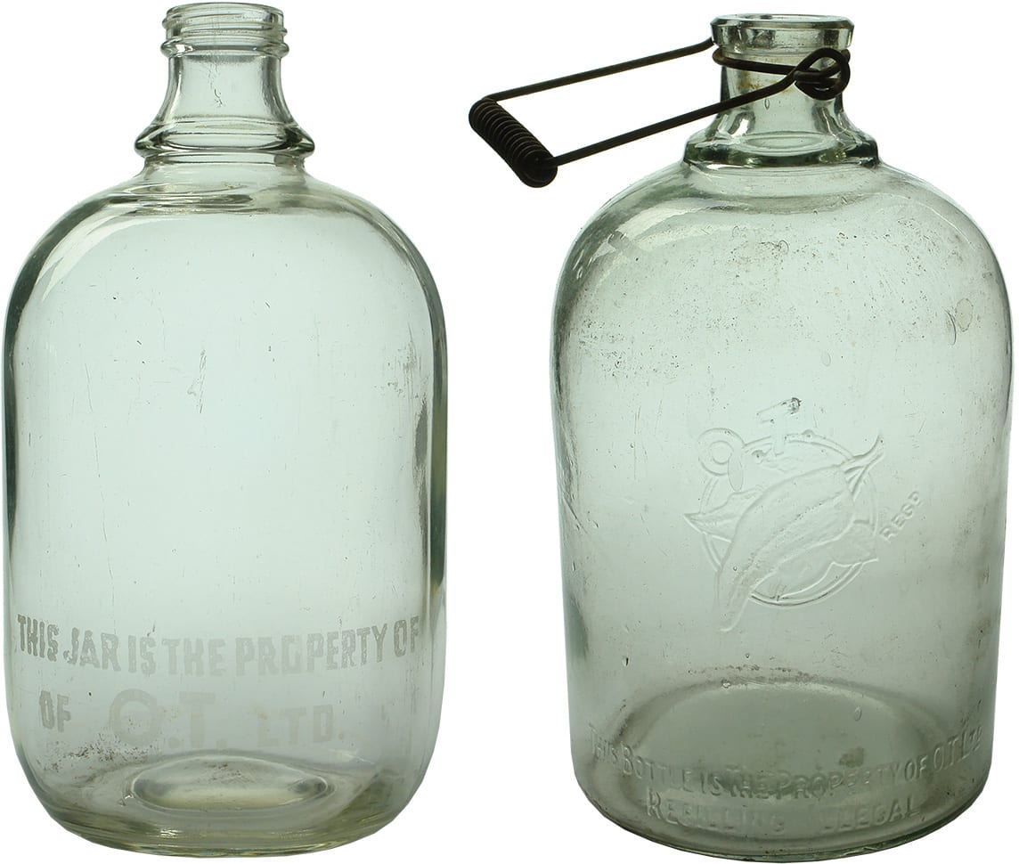 Vintage Antique Cordial Bottles