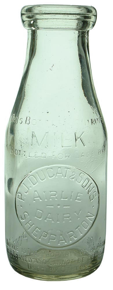 Ducat Shepparton Milk Bottle
