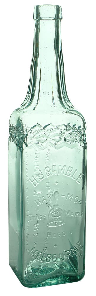 Gamble Melbourne Bell Antique Cordial Bottle