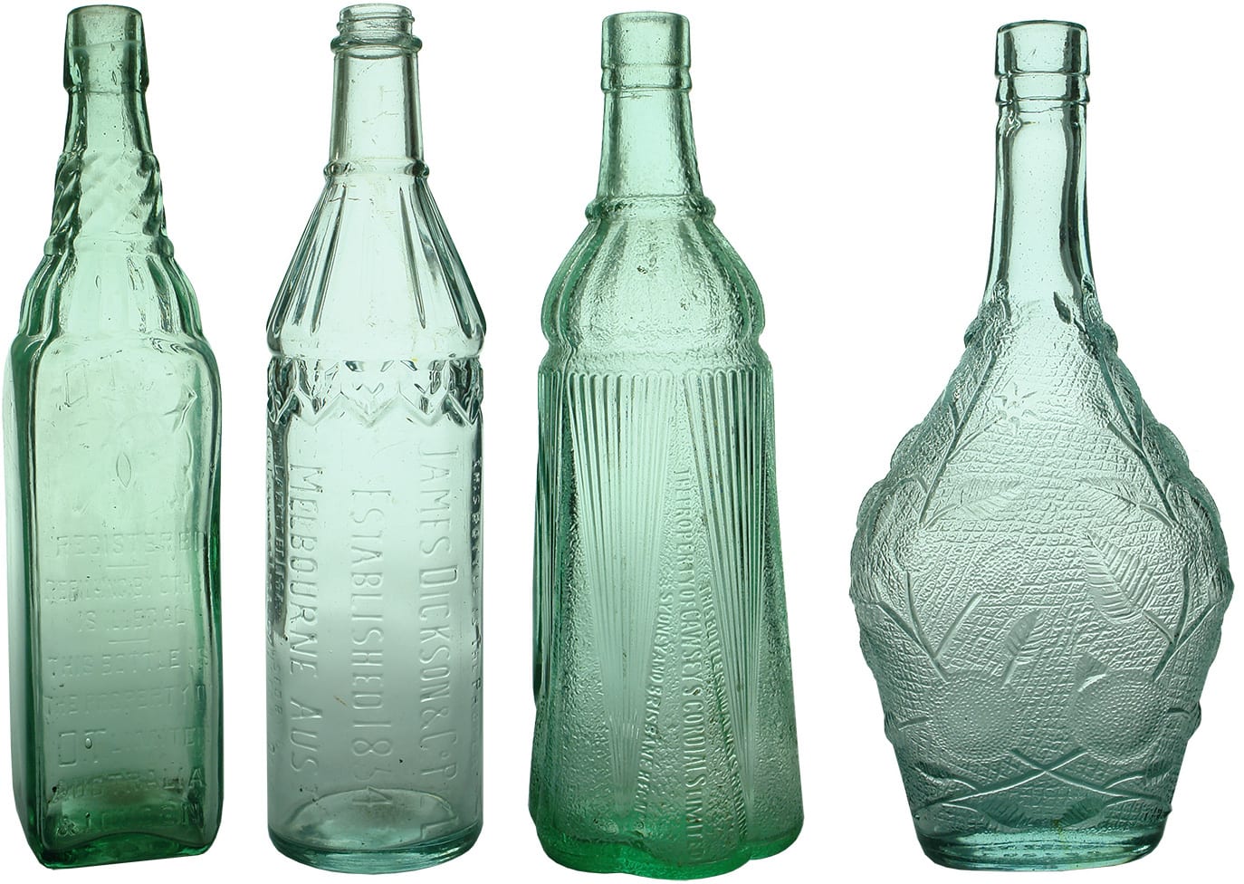 Vintage Antique Cordial Bottles