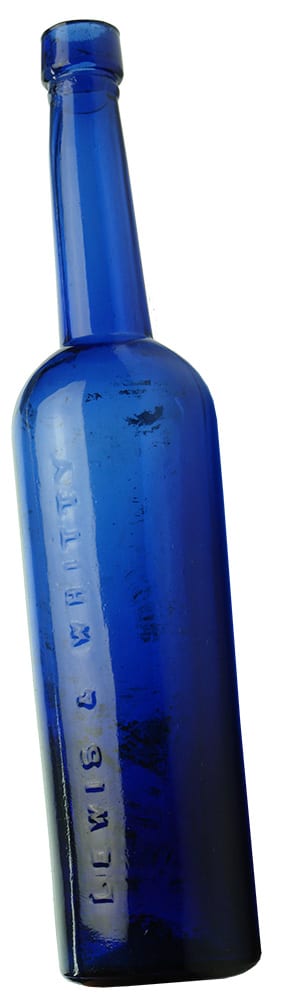 Lewis Whitty Cobalt Blue Castor Oil Bottle