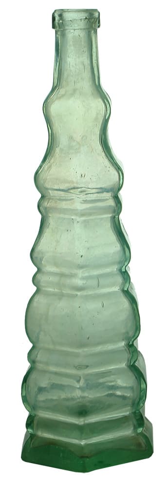 Christmas Tree Antique Salad Oil Bottle