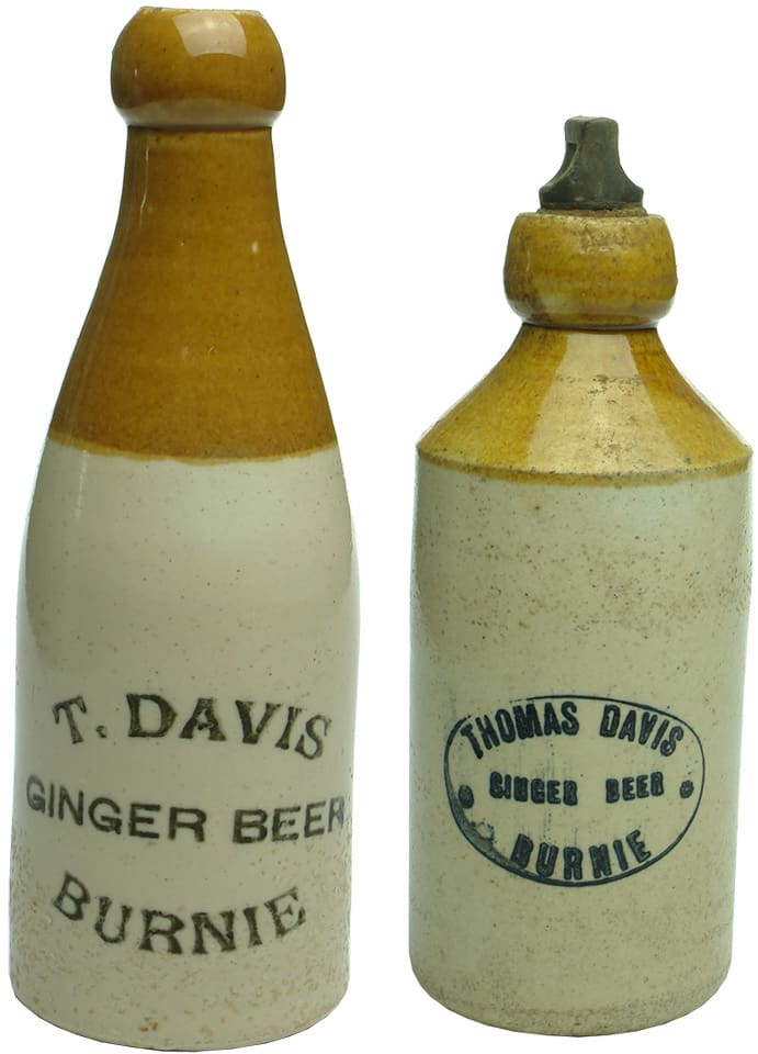 Antique Stoneware Ginger Beer Bottles