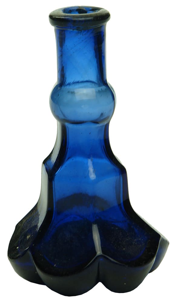 Crosse Blackwell Cobalt Blue Glass Essence Bottle