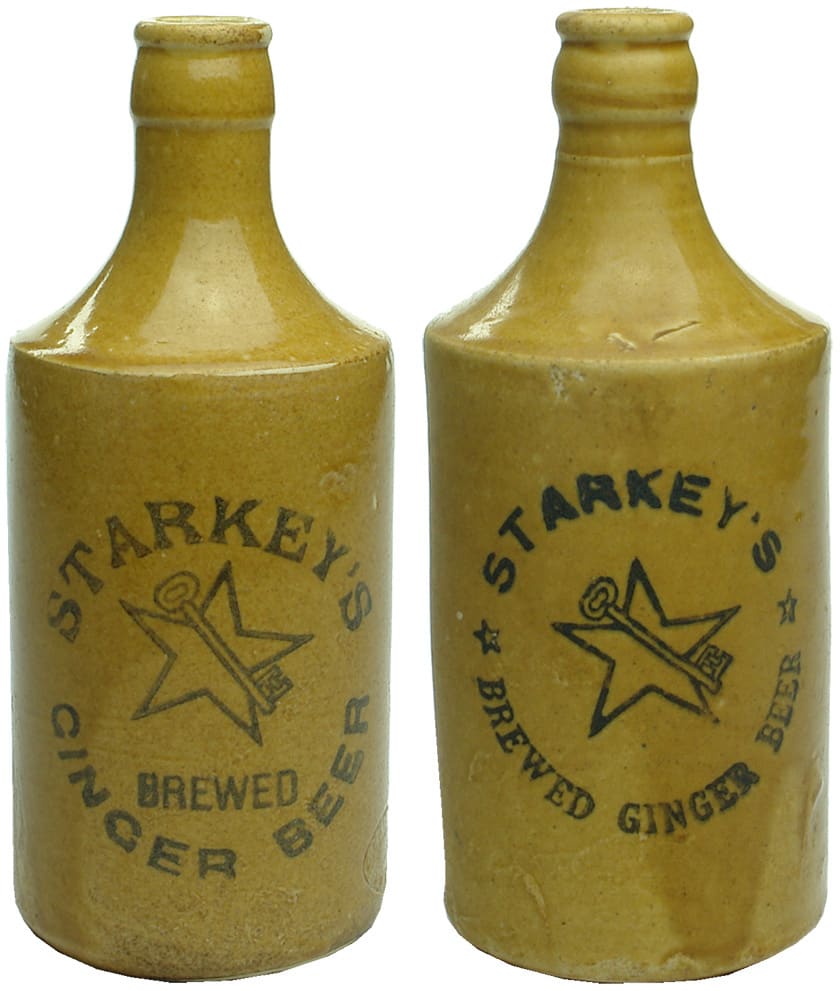 Antique Stoneware Ginger Beer Bottles