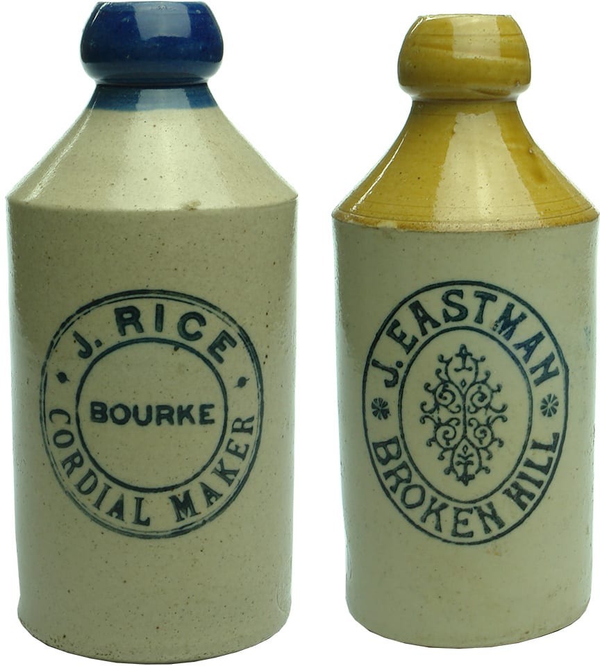 Antique Stoneware Ginger Beer Bottles