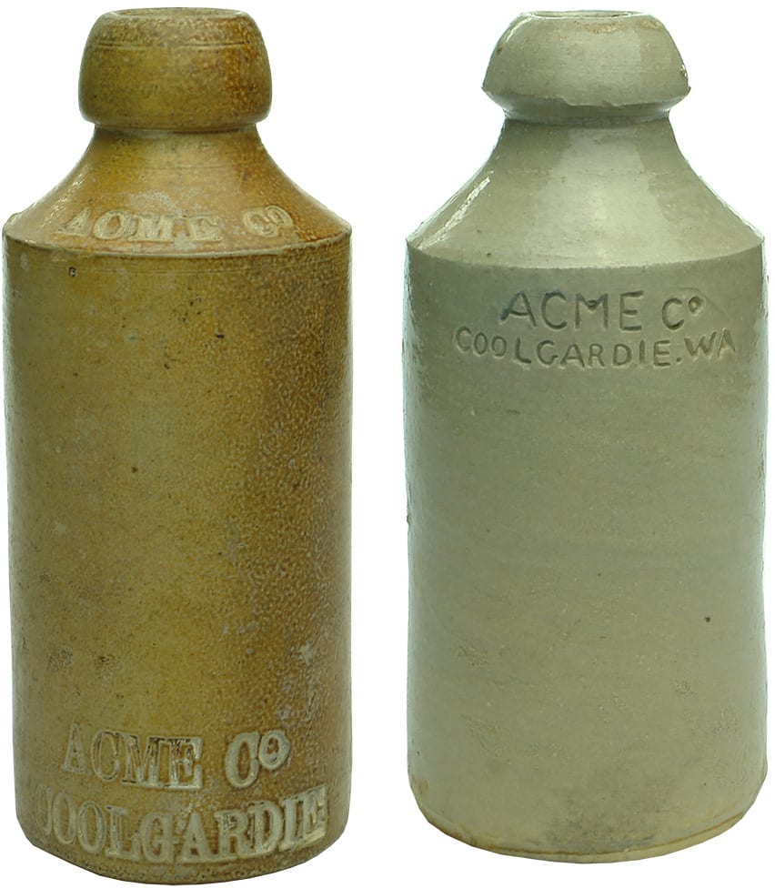 Antique Stoneware Ginger Beer Bottles