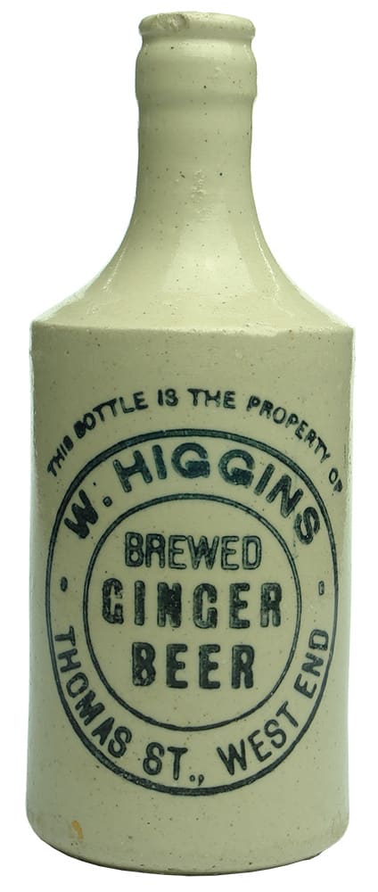 Higgins Brewed Ginger Beer West End Brisbane Bottle