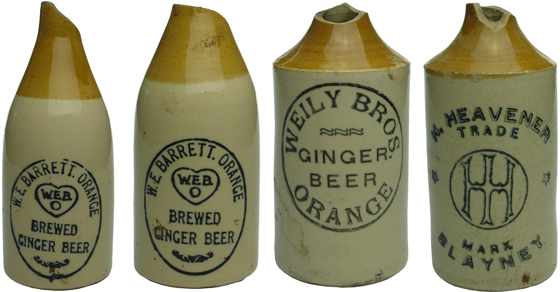 Broken Orange Ginger Beer Bottles