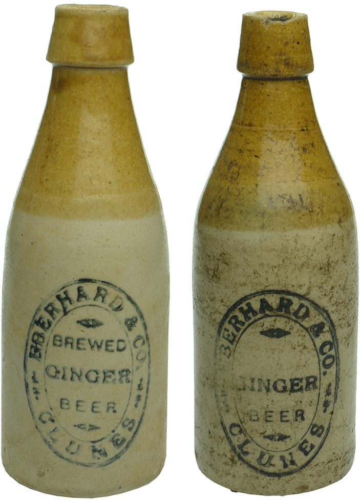 Collection Antique Vintage Stoneware Ginger Beer Bottles