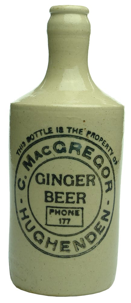 MacGregor Ginger Beer Hughenden Stone Bottle