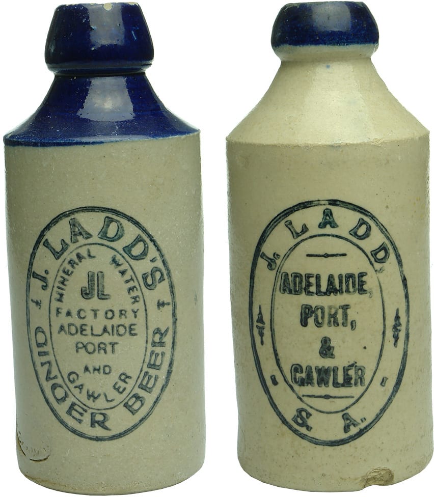 Collection Antique Vintage Stoneware Ginger Beer Bottles