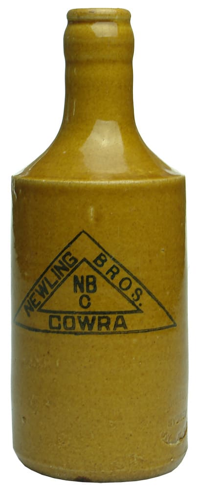 Newling Bros Cowra Stone Ginger Beer Bottle