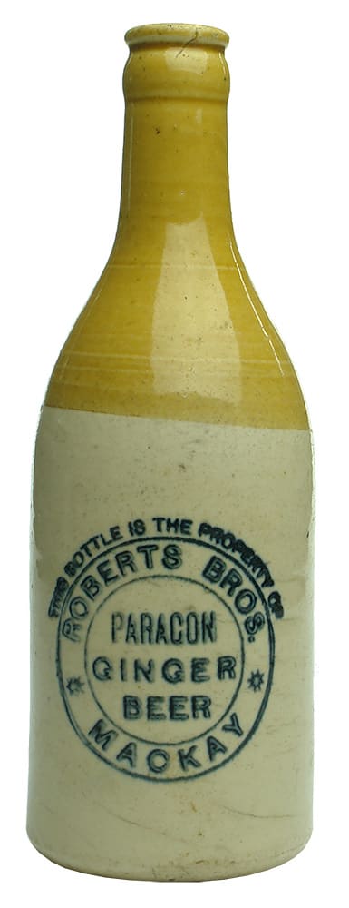 Roberts Bros Paragon Ginger Beer Mackay Bottle