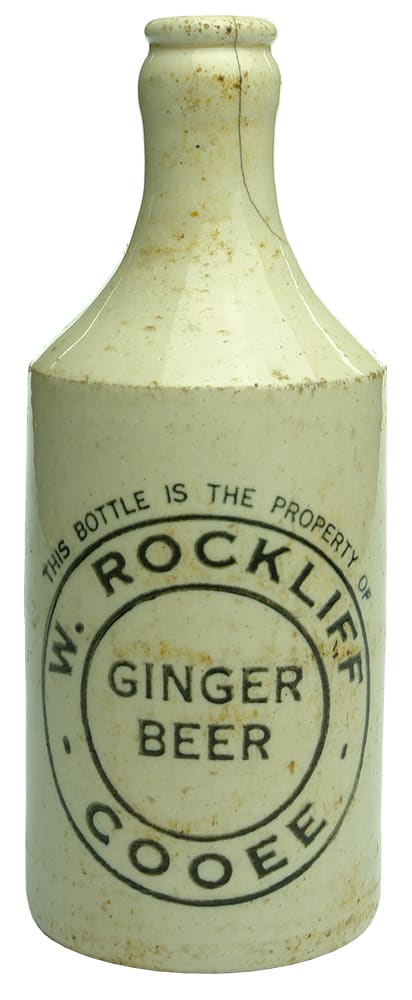 Rockliff Cooee Ginger Beer Stone Bottle