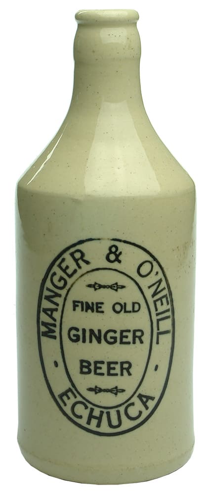 Manger O'Neill Fine Old Ginger Beer Echuca Bottle