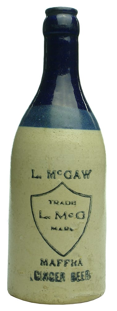 McGaw Maffra Stoneware Ginger Beer Bottle