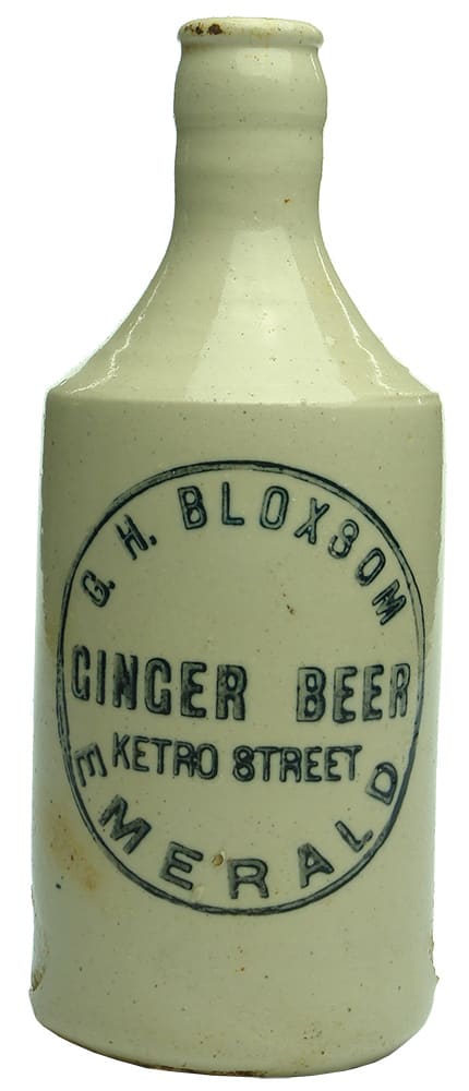 Bloxsom Ginger Beer Emerald Stoneware Bottle