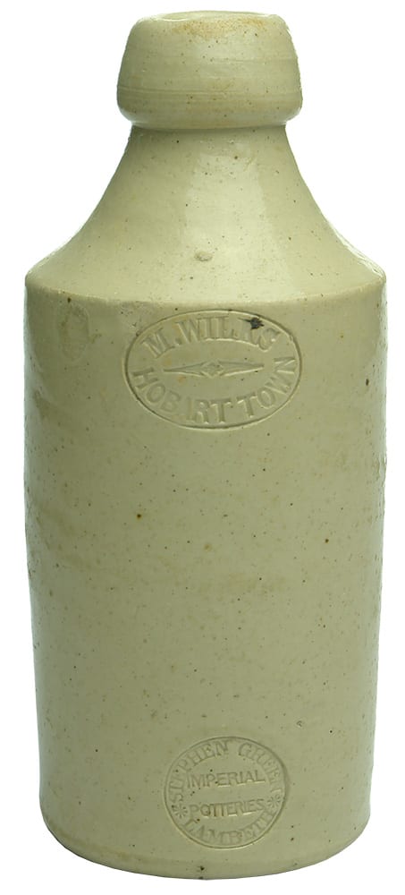 Wilks Hobart Town Stephen Green Imperial Potteries Stone Bottle