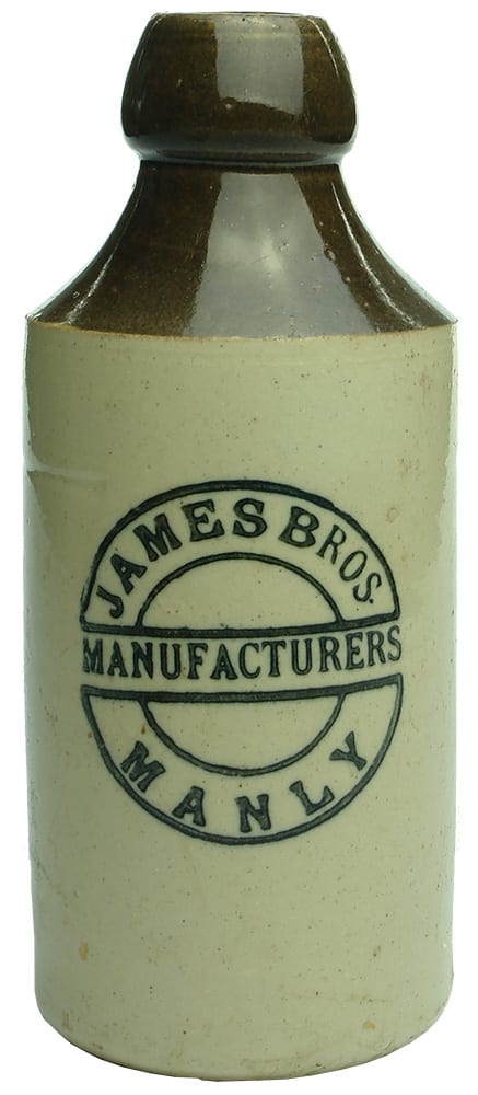 James Bros Manufacturers Manly Stoneware Bottle