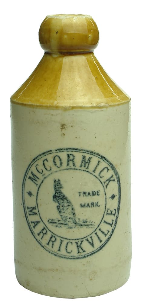 McCormick Marrickville Stoneware Ginger Beer Bottle