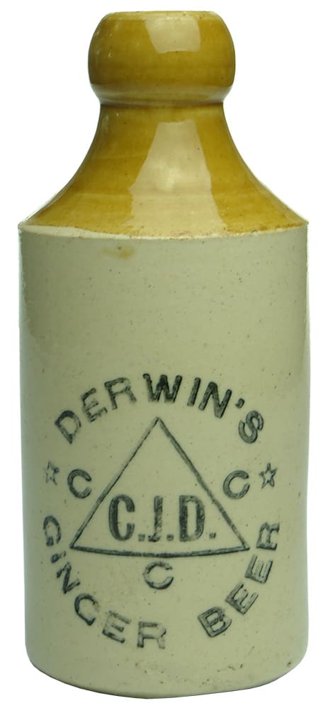 Derwin's Ginger Beer Stoneware Bottle