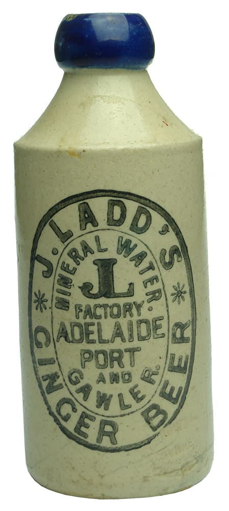 Ladd's Ginger Beer Adelaide Port Gawler Bottle