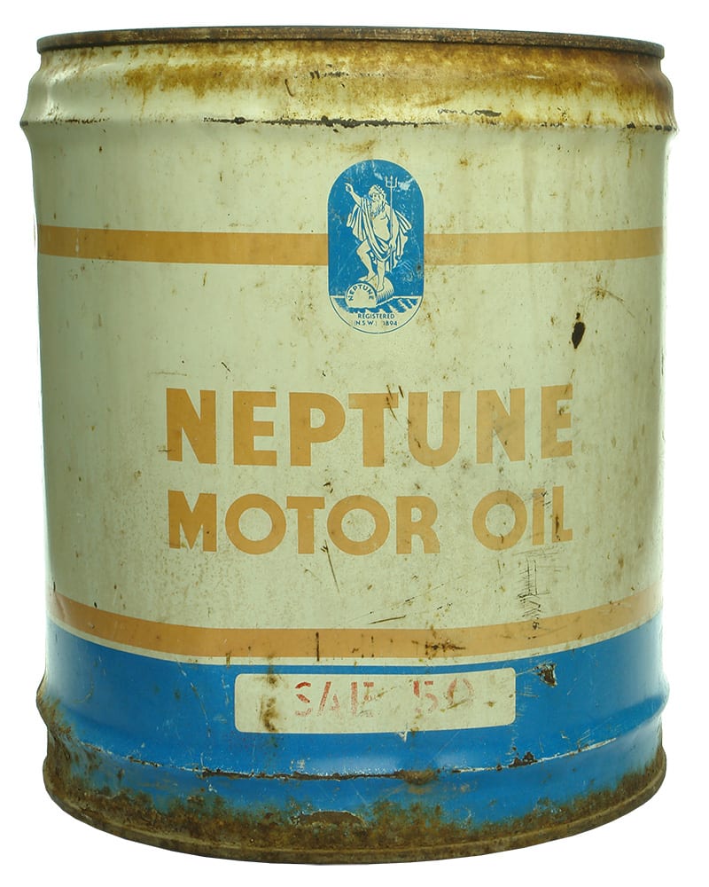 Neptune Motor Oil Tin