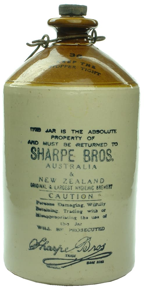 Sharpe Bros Original Australia New Zealand Demijohn