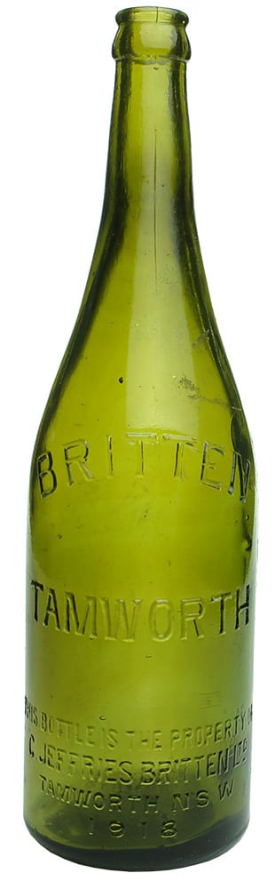 Britten Beer Tamworth Crown Seal Bottle