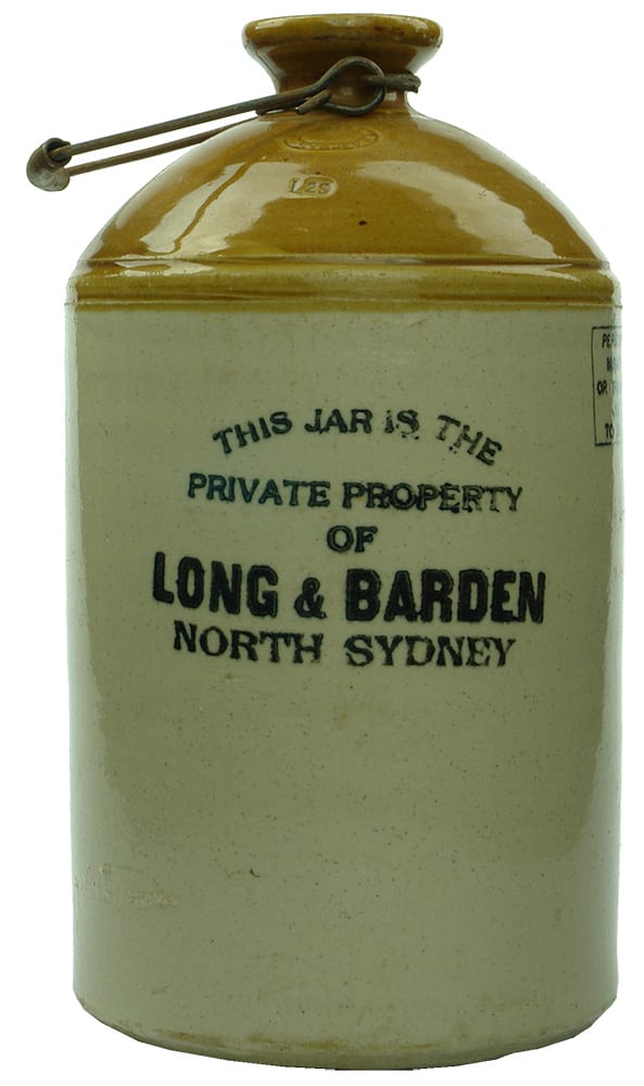 Long Barden North Sydney Stoneware Demijohn