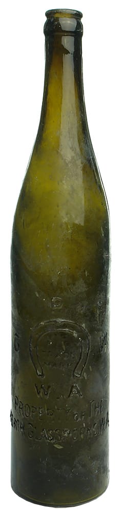 Perth Glass Works Antique Beer Bottle