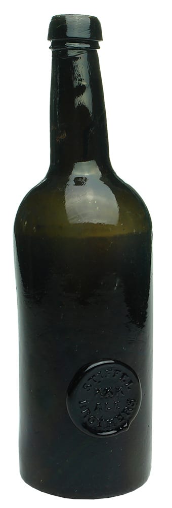 Stiffel Brothers KKK Ale Black Glass Bottle