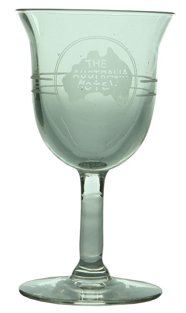 Australia Hotel etched Glass