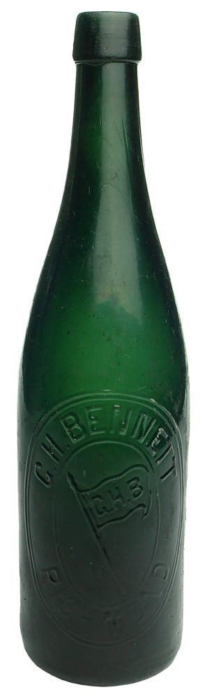 Bennett Richmond Antique Hop Beer Bottle