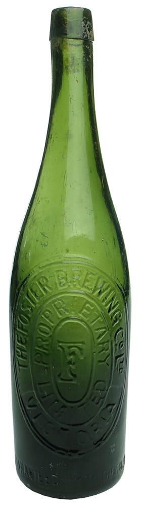 Foster Brewing Melbourne Antique Beer Bottle