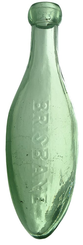 Brisbane Antique Torpedo Soda Bottle
