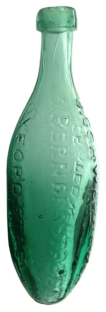 Schweppe Berners Street Oxford Aerated Waters Torpedo Bottle
