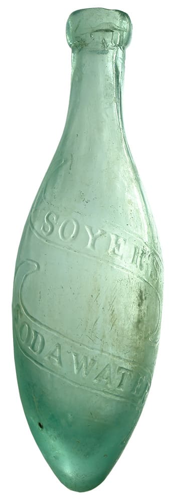 Soyer's Soda Water Antique Torpedo Bottle
